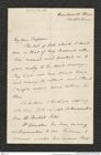Nachlass Franz Steindachner, Brief von Francis Day an Franz Steindachner, Inv.Nr. 97.06, Seite 1